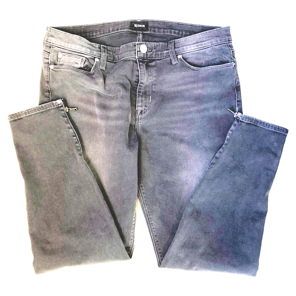 Hudson Nico Midrise Super Skinny Slate Jeans Sz 31